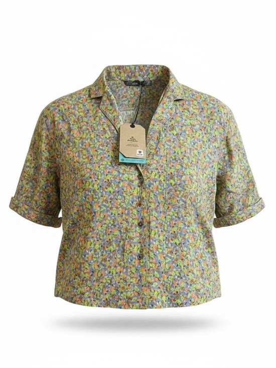 Prana Tops - NWT prAna Iguala Floral Button Front TENCEL Modal Crop Shirt Top Small